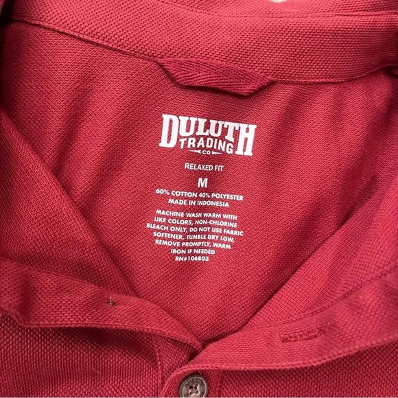 Duluth Trading Co Men's size Medium Red, Green, And Navy Collared Polo Lot of 3 - Picture 2 of 5